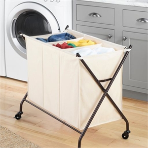 3 Compartment Laundry Sorter - Image 1: Main