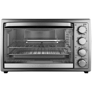 BLACK+DECKER Rotisserie Convection Countertop Toaster Oven, Stainless Steel, TO4314SSD image