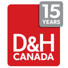 D&H Canada 15th Anniversary logo