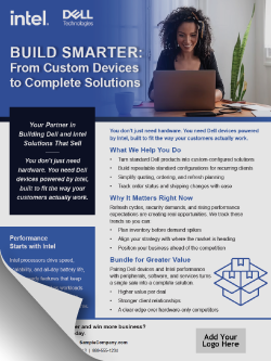 Intel Corp. - Toolkit: Build Smarter with Dell and Intel: From Devices to Solutions